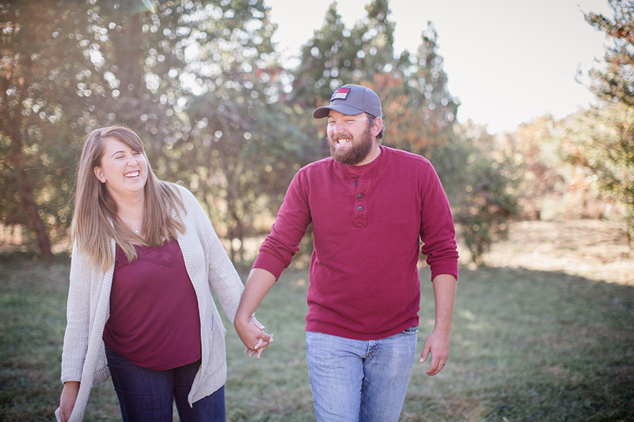 Walking together by Knoxville Wedding Photographer, Amanda May Photos.