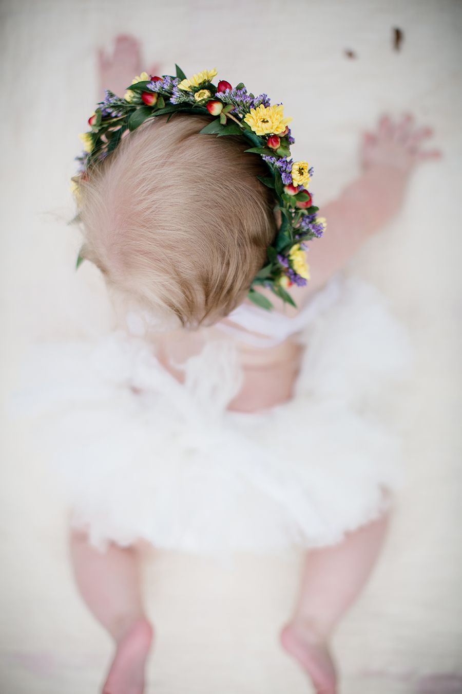 Naked in a tutu by Knoxville Wedding Photographer, Amanda May Photos.