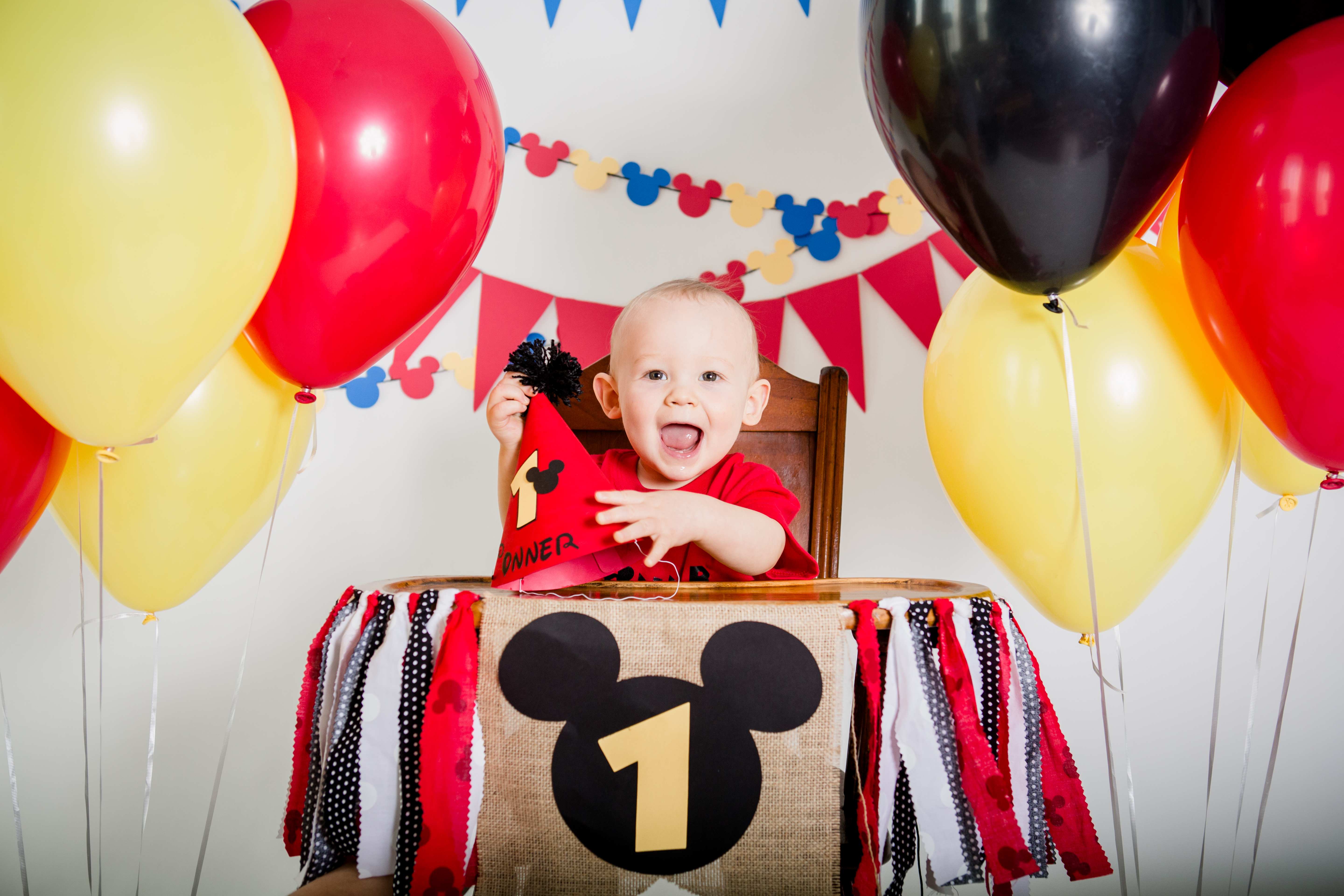 Mickey mouse high chair by Knoxville Wedding Photographer, Amanda May Photos.