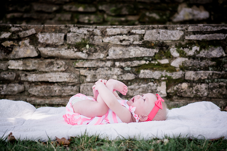 Laying on her back by Knoxville Wedding Photographer, Amanda May Photos.