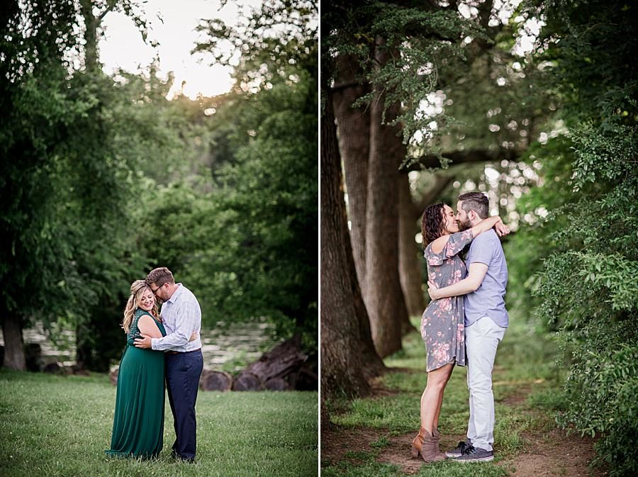 In the woods at this 2018 favorite engagements by Knoxville Wedding Photographer, Amanda May Photos.