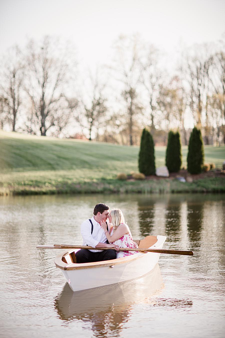 Spring pond at this 2018 favorite engagements by Knoxville Wedding Photographer, Amanda May Photos.