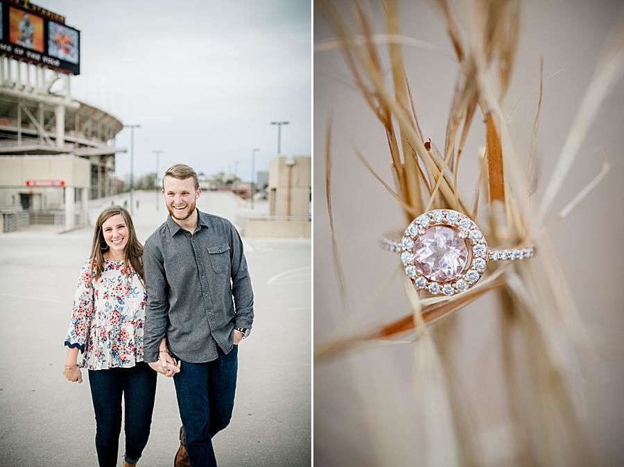 Engagement ring at this 2018 favorite engagements by Knoxville Wedding Photographer, Amanda May Photos.