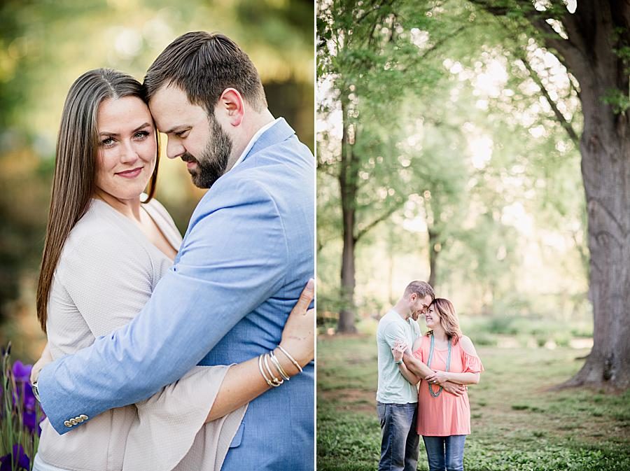 Arms around waist at this 2018 favorite engagements by Knoxville Wedding Photographer, Amanda May Photos.