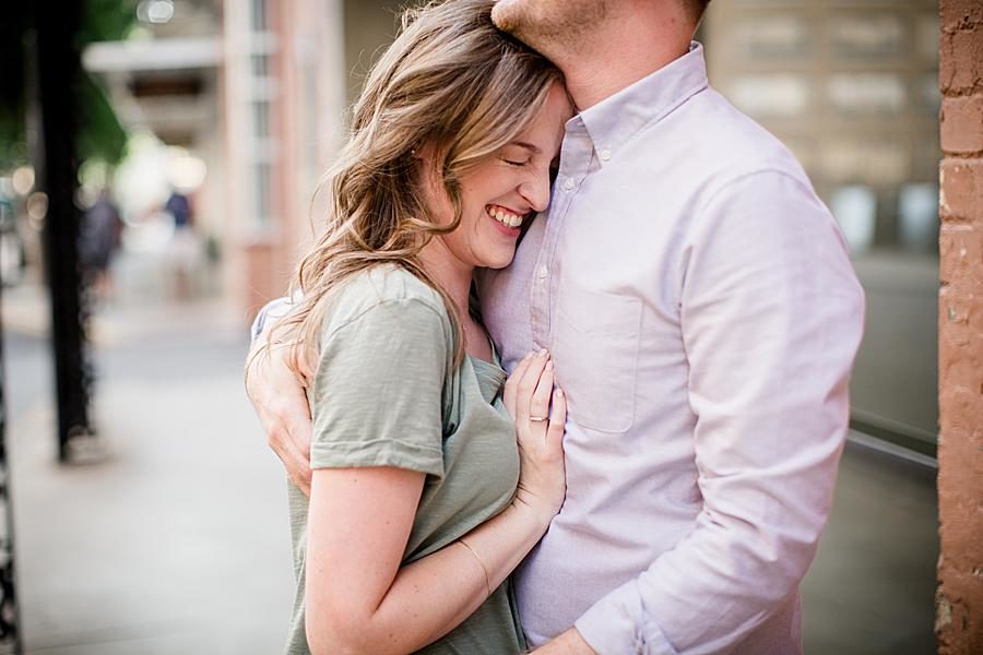 Candid at this 2018 favorite engagements by Knoxville Wedding Photographer, Amanda May Photos.