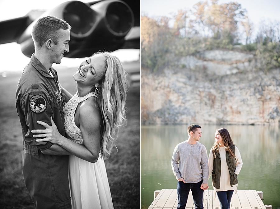 Black and white at this 2018 favorite engagements by Knoxville Wedding Photographer, Amanda May Photos.