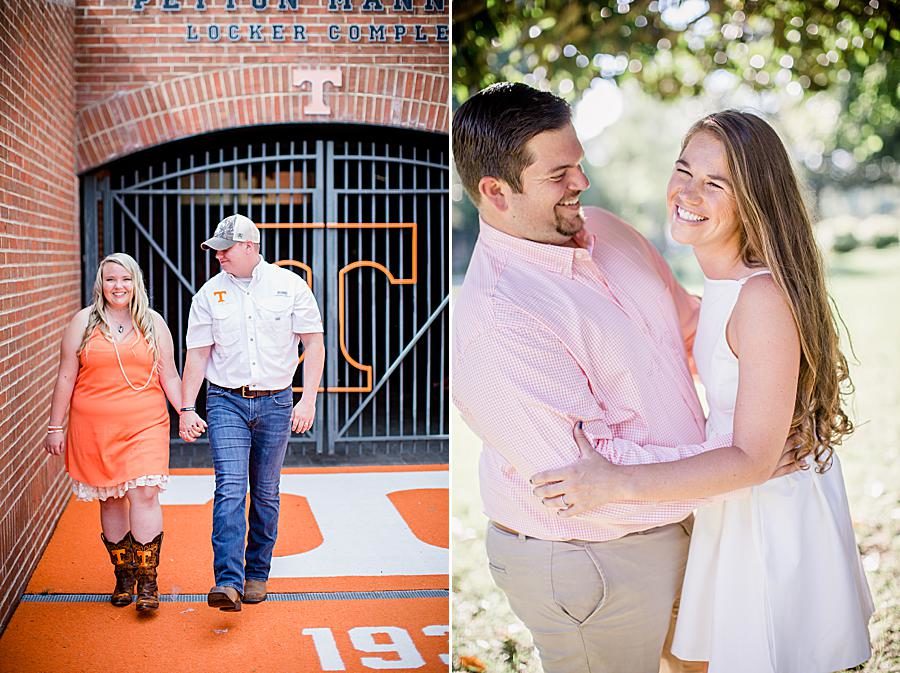 Neyland Stadium at this 2018 favorite engagements by Knoxville Wedding Photographer, Amanda May Photos.