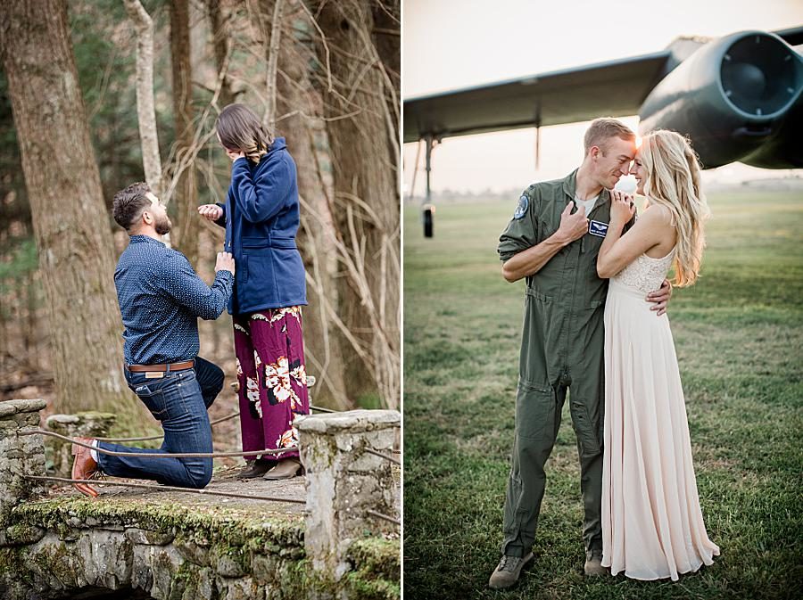 Popping the question at this 2018 favorite engagements by Knoxville Wedding Photographer, Amanda May Photos.