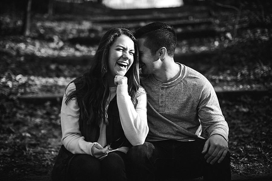 Belly laughs at this 2018 favorite engagements by Knoxville Wedding Photographer, Amanda May Photos.