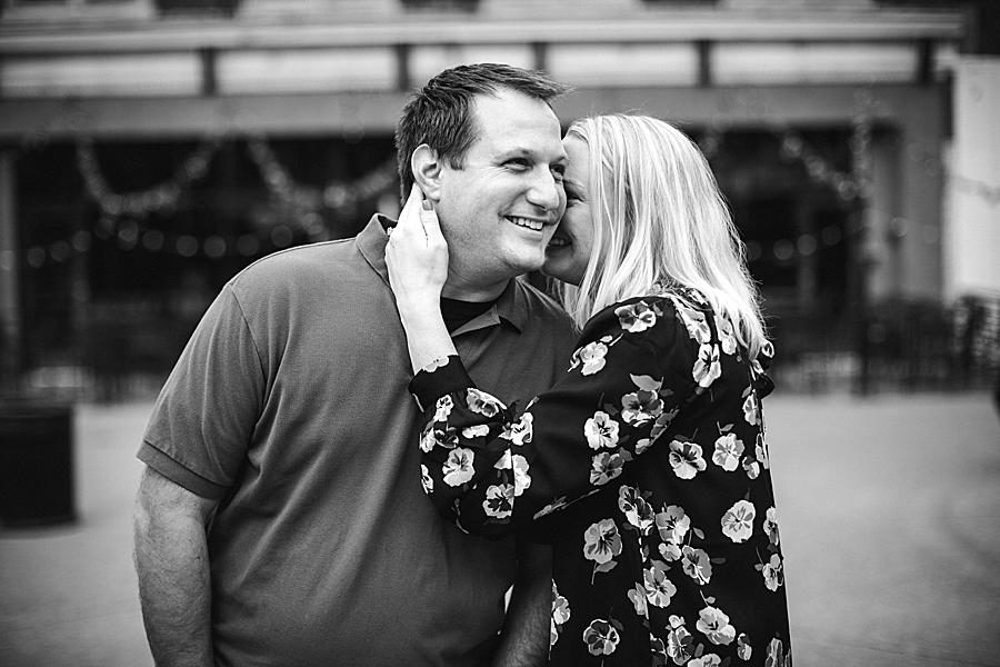 Hand on neck at this 2018 favorite engagements by Knoxville Wedding Photographer, Amanda May Photos.