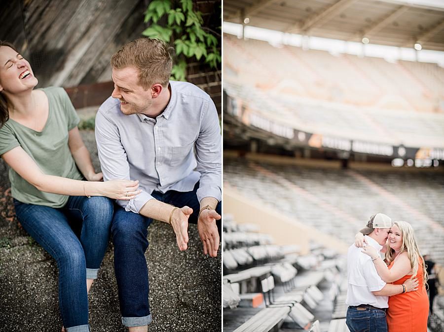 Sitting down at this 2018 favorite engagements by Knoxville Wedding Photographer, Amanda May Photos.