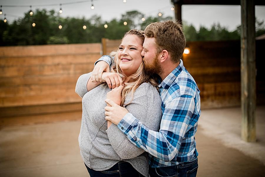 Twinkle lights at this 2018 favorite engagements by Knoxville Wedding Photographer, Amanda May Photos.