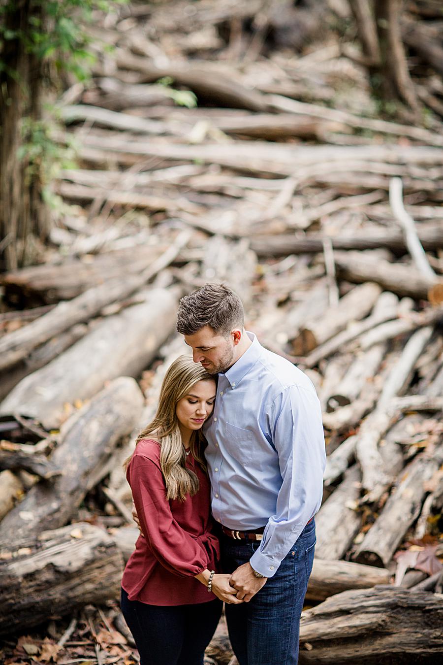 Driftwood at this 2018 favorite engagements by Knoxville Wedding Photographer, Amanda May Photos.