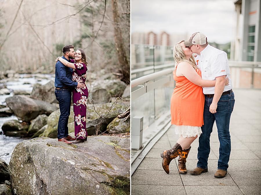 Cowboy boots at this 2018 favorite engagements by Knoxville Wedding Photographer, Amanda May Photos.