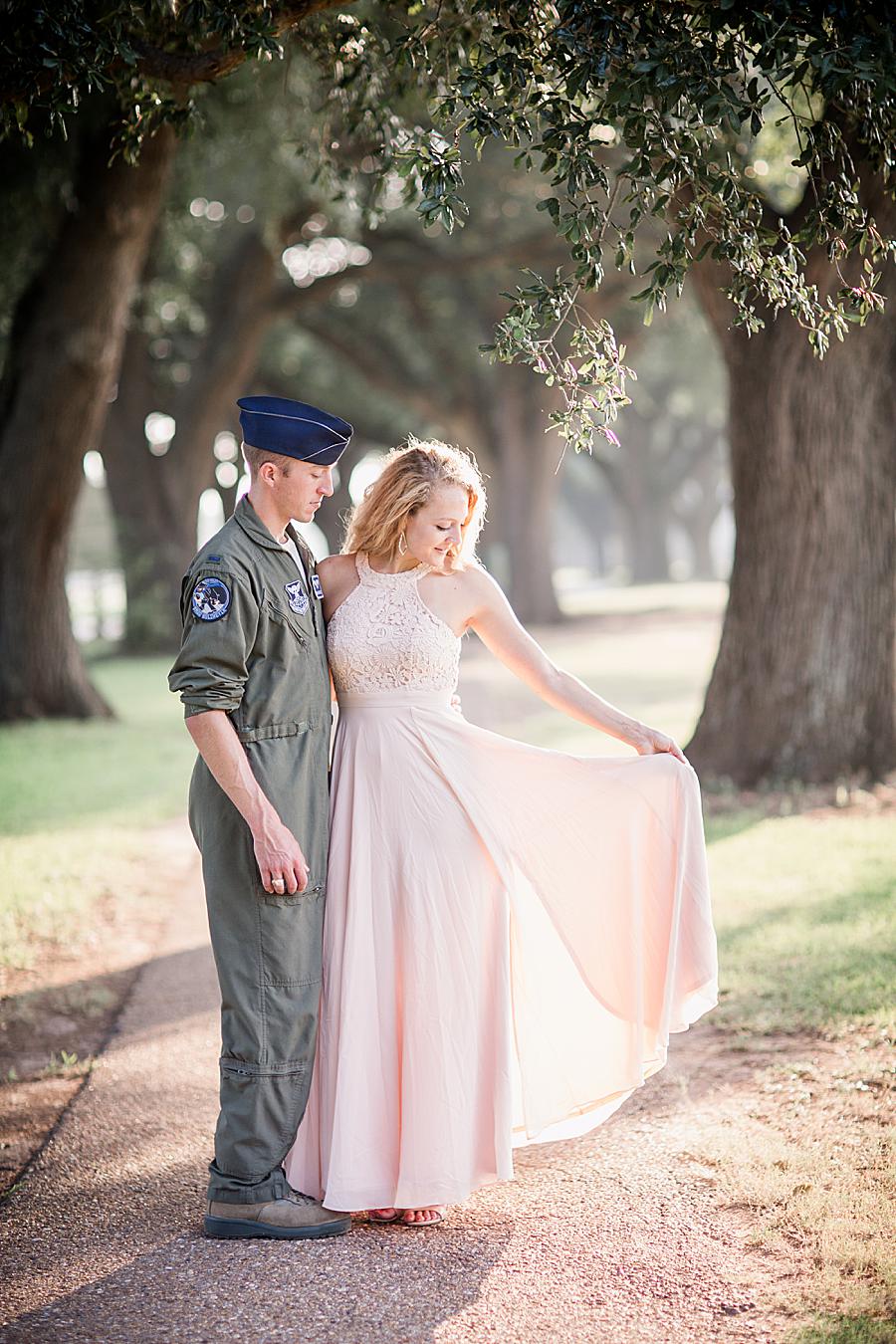 Flowy skirt at this 2018 favorite engagements by Knoxville Wedding Photographer, Amanda May Photos.