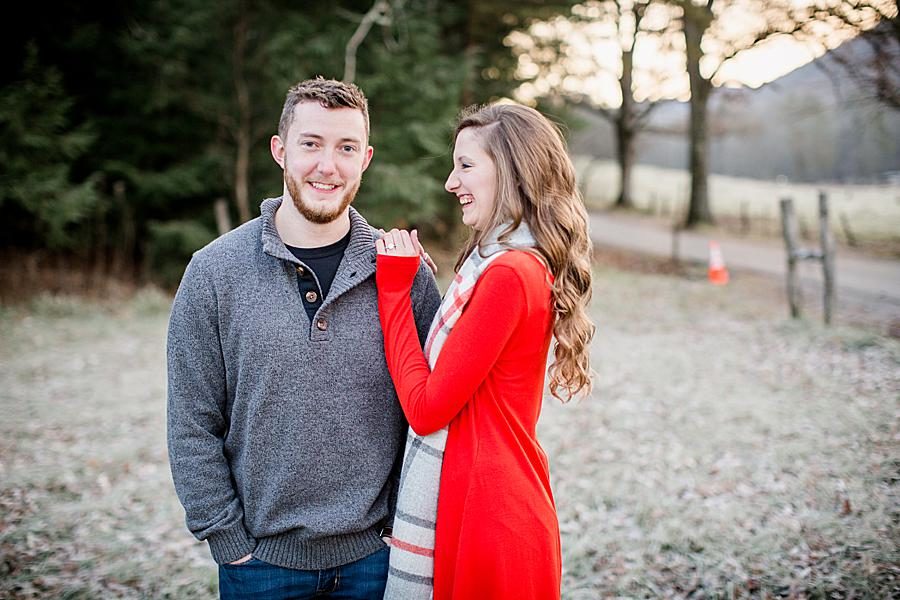 The mountains at this 2018 favorite engagements by Knoxville Wedding Photographer, Amanda May Photos.