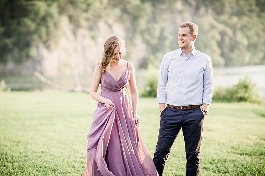 Melton Hill Park at this 2018 favorite engagements by Knoxville Wedding Photographer, Amanda May Photos.