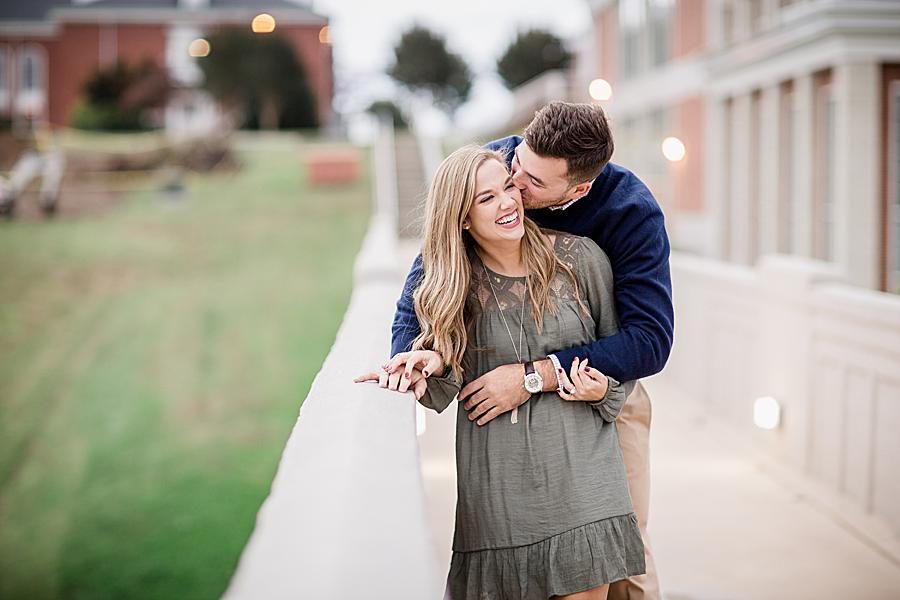 Dusk at this 2018 favorite engagements by Knoxville Wedding Photographer, Amanda May Photos.
