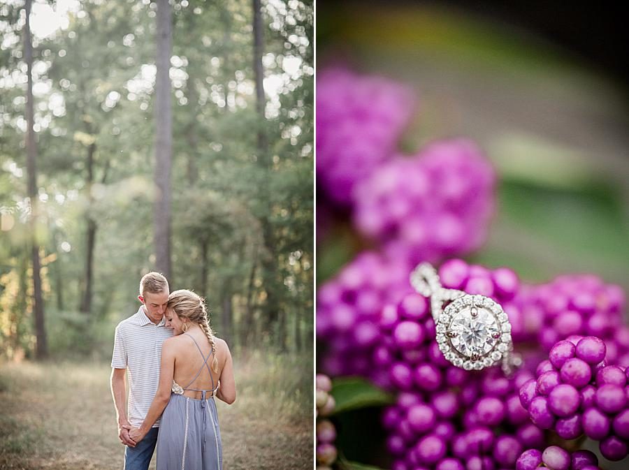 Beauty berry at this 2018 favorite engagements by Knoxville Wedding Photographer, Amanda May Photos.