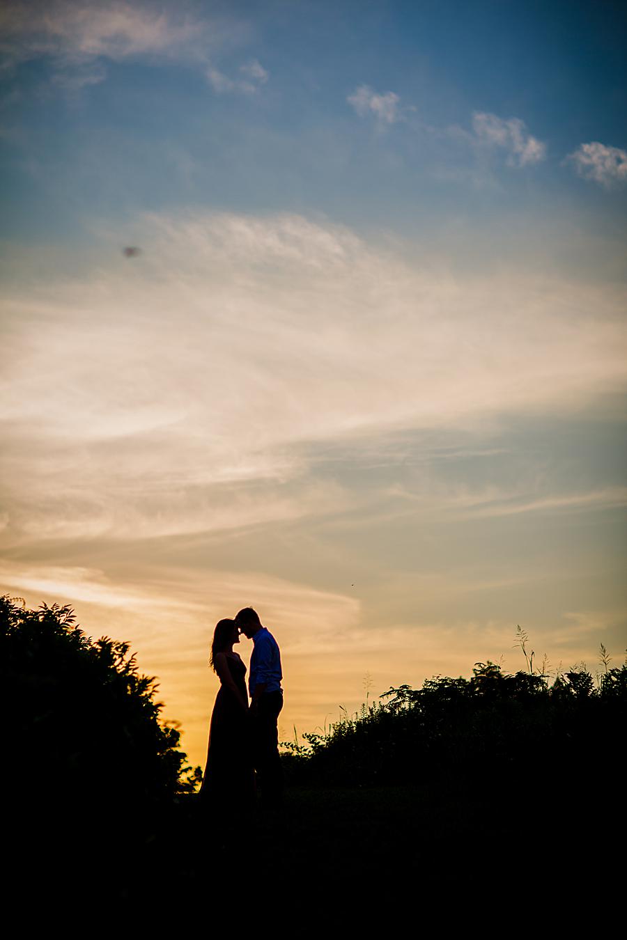 Sunset at this 2018 favorite engagements by Knoxville Wedding Photographer, Amanda May Photos.