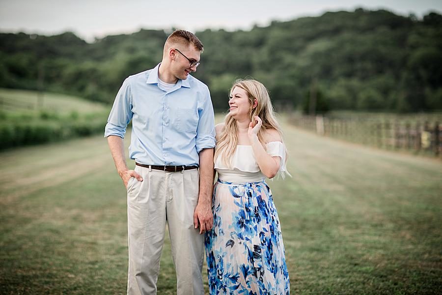 Blues at this 2018 favorite engagements by Knoxville Wedding Photographer, Amanda May Photos.