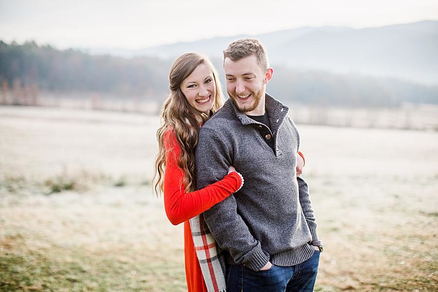Zip up sweater at this 2018 favorite engagements by Knoxville Wedding Photographer, Amanda May Photos.