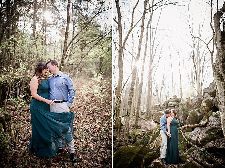 Woods at this 2018 favorite engagements by Knoxville Wedding Photographer, Amanda May Photos.