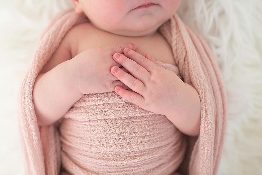 Baby hands at this 2018 Favorite Portraits by Knoxville Wedding Photographer, Amanda May Photos.