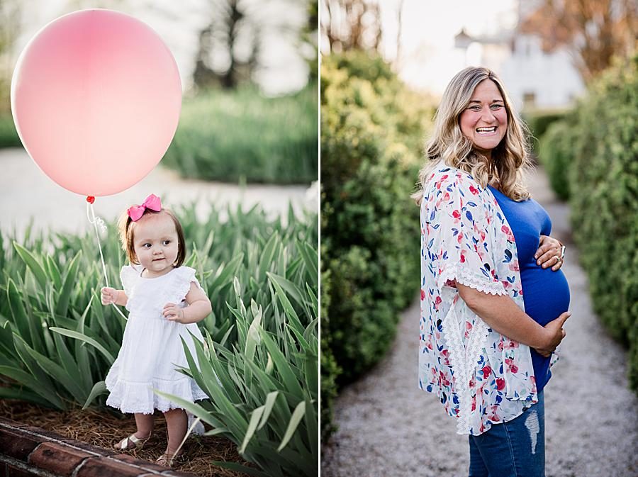 Baby bump at this 2018 Favorite Portraits by Knoxville Wedding Photographer, Amanda May Photos.