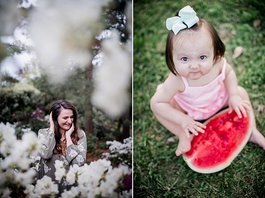 Watermelon at this 2018 Favorite Portraits by Knoxville Wedding Photographer, Amanda May Photos.