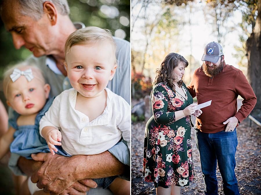 Gender reveal at this 2018 Favorite Portraits by Knoxville Wedding Photographer, Amanda May Photos.
