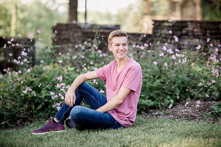 Pink shirt at this 2018 Favorite Portraits by Knoxville Wedding Photographer, Amanda May Photos.