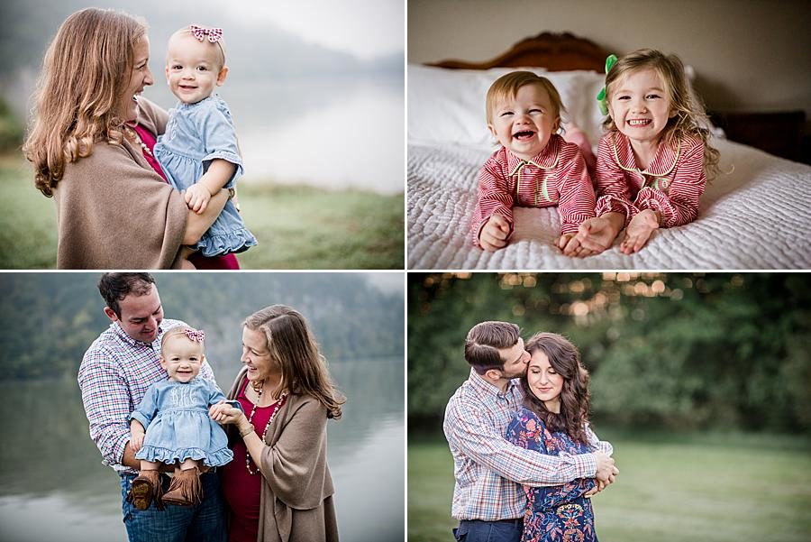 Family collage at this 2018 Favorite Portraits by Knoxville Wedding Photographer, Amanda May Photos.