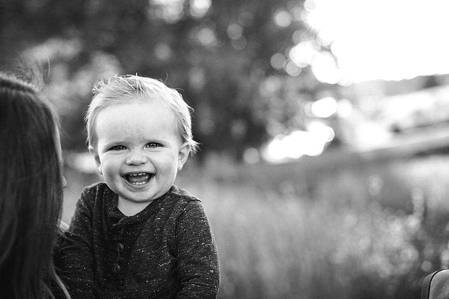 Happy toddler at this 2018 Favorite Portraits by Knoxville Wedding Photographer, Amanda May Photos.