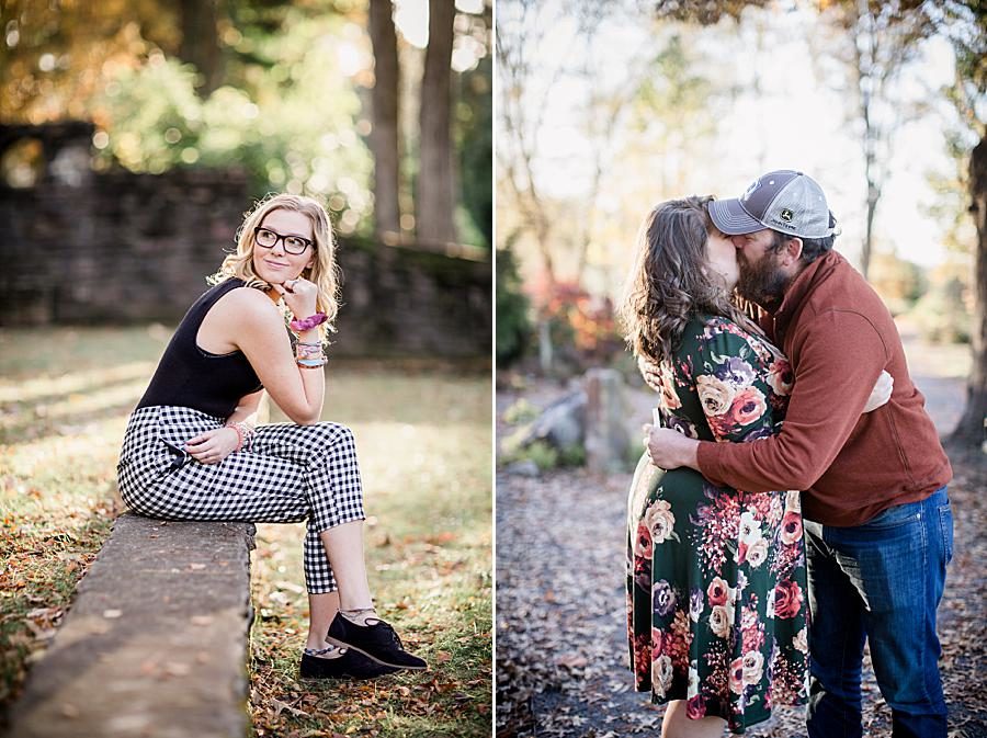 Hand on knee at this 2018 Favorite Portraits by Knoxville Wedding Photographer, Amanda May Photos.