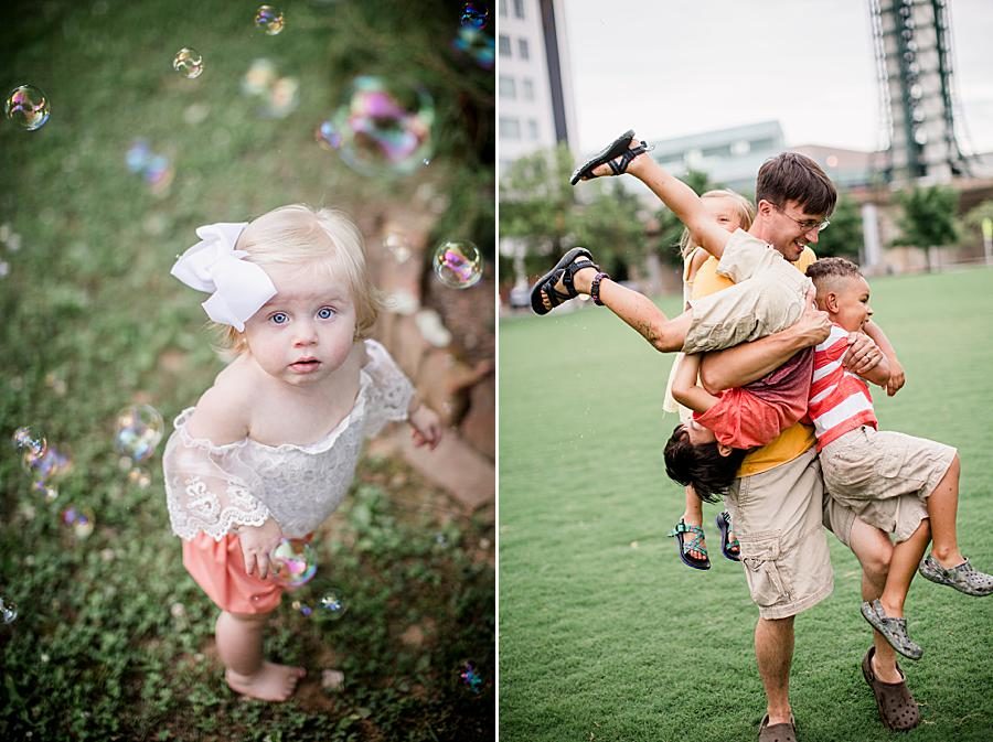 Upside down at this 2018 Favorite Portraits by Knoxville Wedding Photographer, Amanda May Photos.