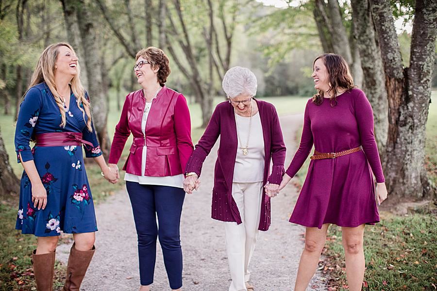3 generations at this 2018 Favorite Portraits by Knoxville Wedding Photographer, Amanda May Photos.