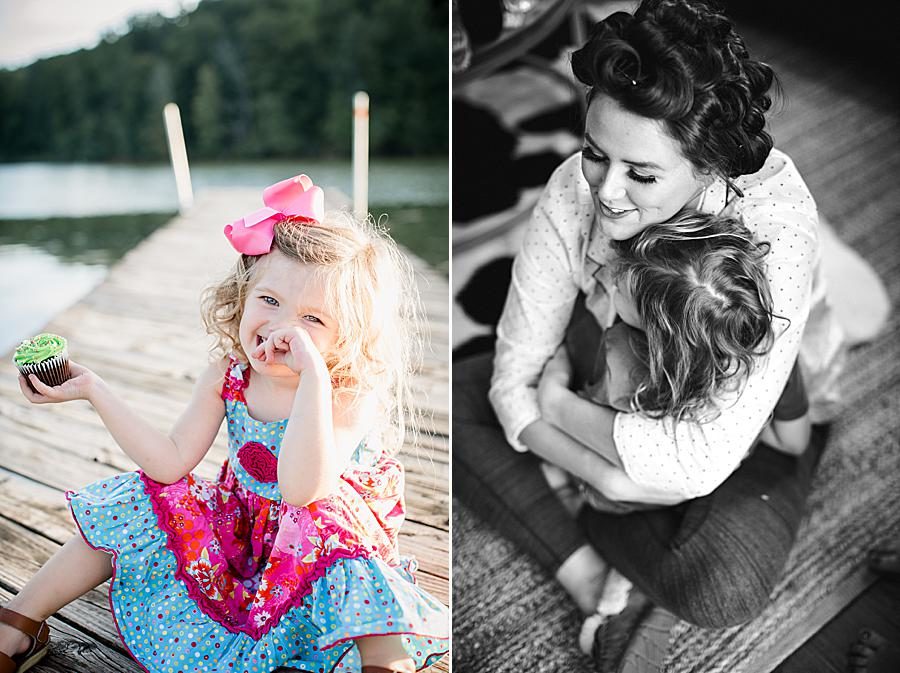 Lake dock at this 2018 Favorite Portraits by Knoxville Wedding Photographer, Amanda May Photos.