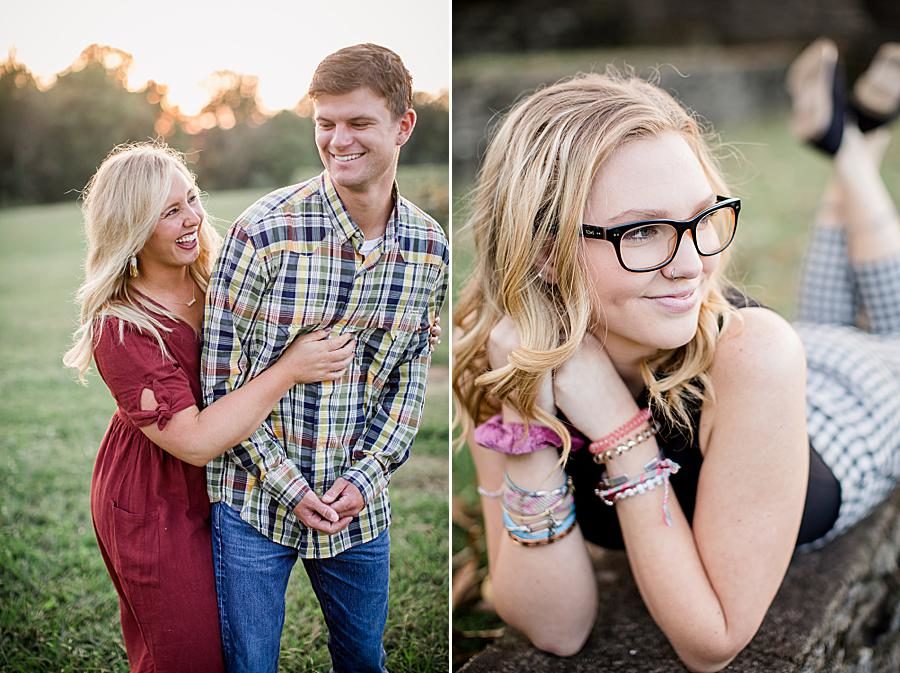 Hair ties on wrist at this 2018 Favorite Portraits by Knoxville Wedding Photographer, Amanda May Photos.