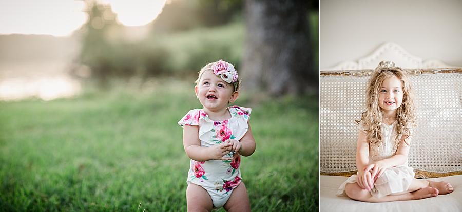 Floral onesie at this 2018 Favorite Portraits by Knoxville Wedding Photographer, Amanda May Photos.