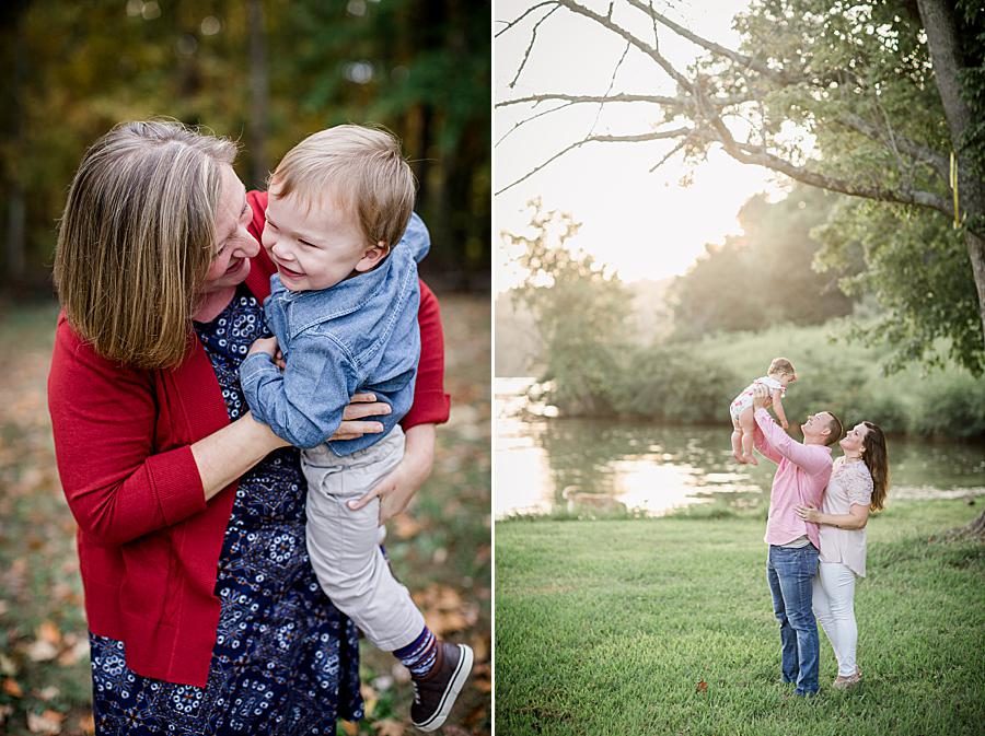 Red cardigan at this 2018 Favorite Portraits by Knoxville Wedding Photographer, Amanda May Photos.
