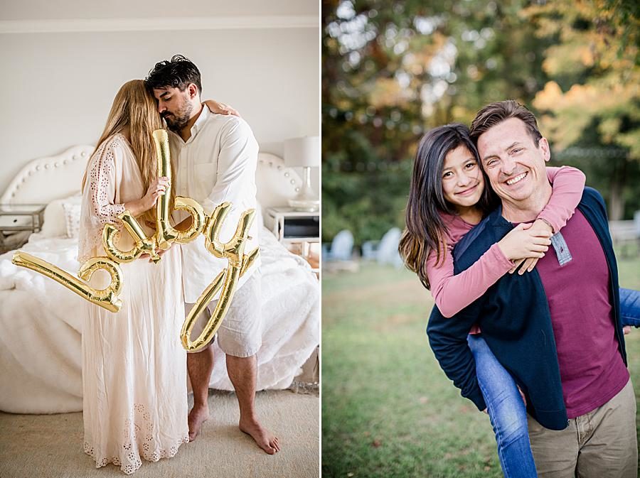 Baby balloon at this 2018 Favorite Portraits by Knoxville Wedding Photographer, Amanda May Photos.