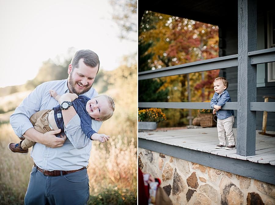 Porch rail at this 2018 Favorite Portraits by Knoxville Wedding Photographer, Amanda May Photos.