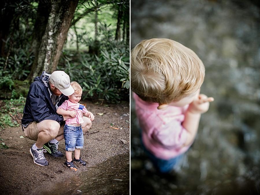 By the water at this Family by Knoxville Wedding Photographer, Amanda May Photos.