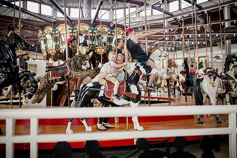 Carousel at this Family by Knoxville Wedding Photographer, Amanda May Photos.