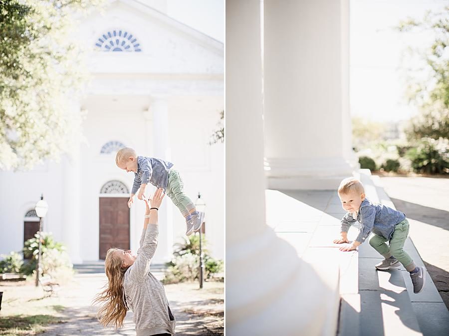 Downtown Charleston at this Family by Knoxville Wedding Photographer, Amanda May Photos.