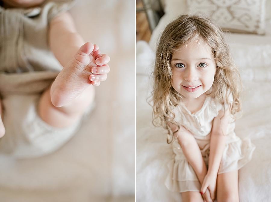Baby toes at this Lifestyle 6 Month Session by Knoxville Wedding Photographer, Amanda May Photos.