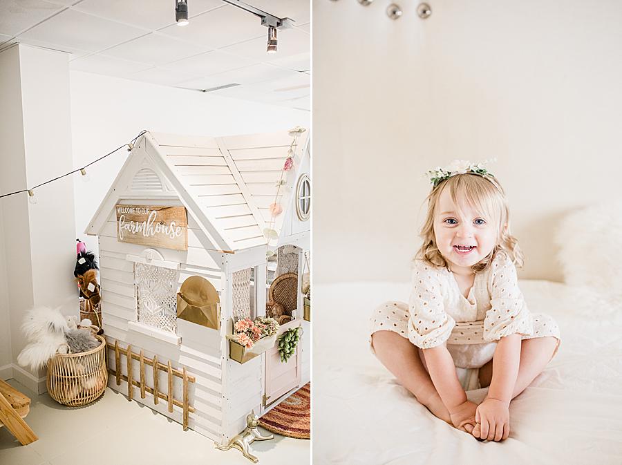 farmhouse playroom at 6 month lifestyle