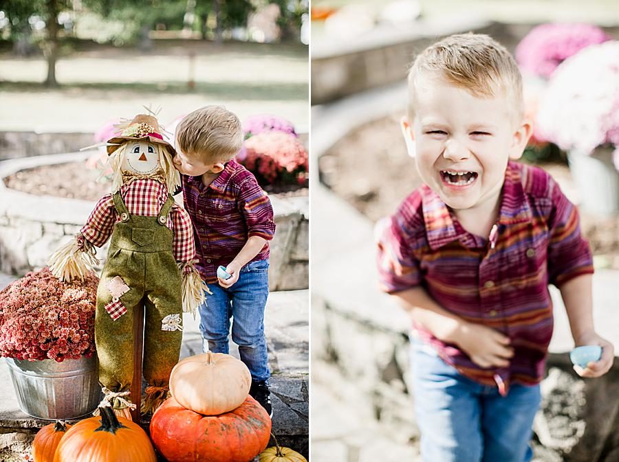 Fall decorations at this AMP Cookout by Knoxville Wedding Photographer, Amanda May Photos.