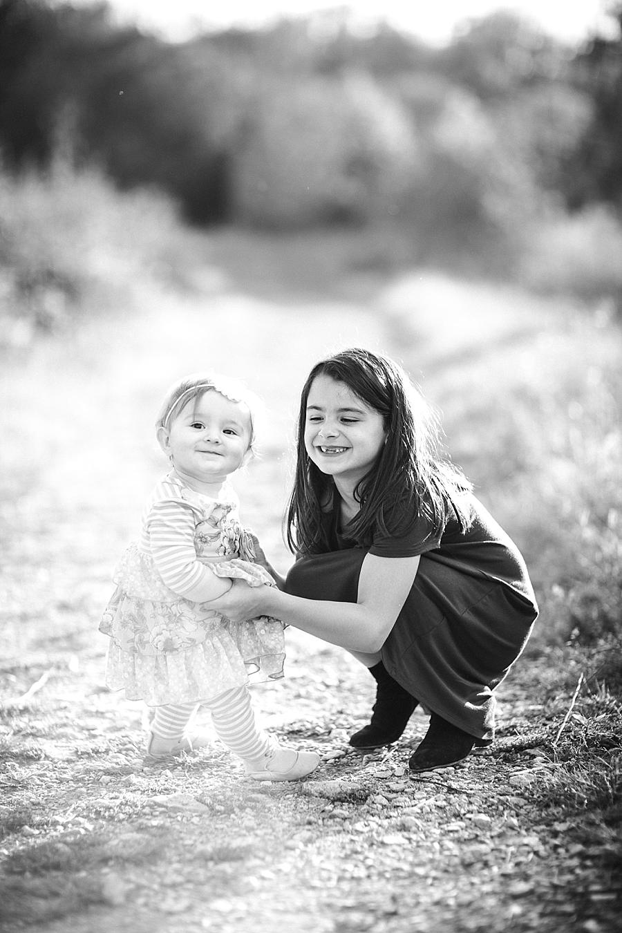 Black and white at this Meads Quarry 1 Year Old Session by Knoxville Wedding Photographer, Amanda May Photos.